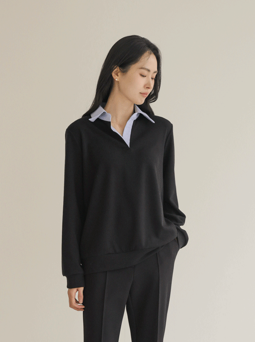 リースオープンカラーティーシャツ T11310