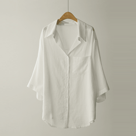 ホスヘンリネンシャツ T10153