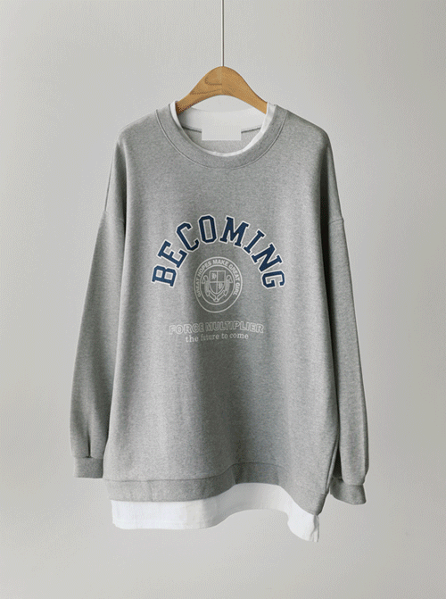 ネプス レイヤード マンツーマンTシャツ T10883