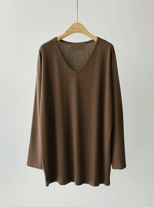 ネタディブイネックティーシャツ T10888