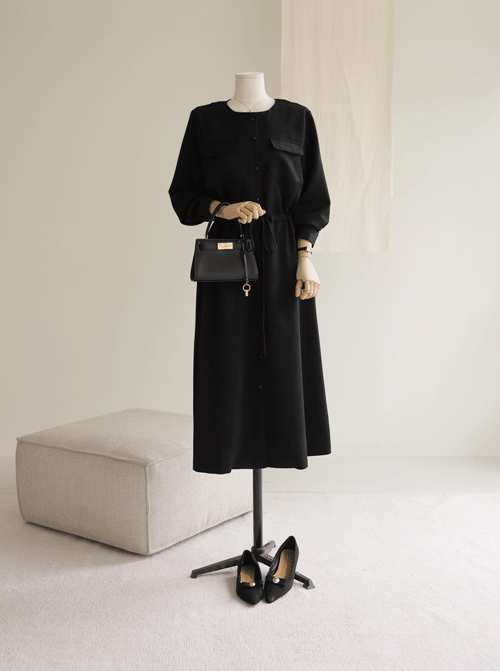 ディボスポケット ロングワンピース D7776