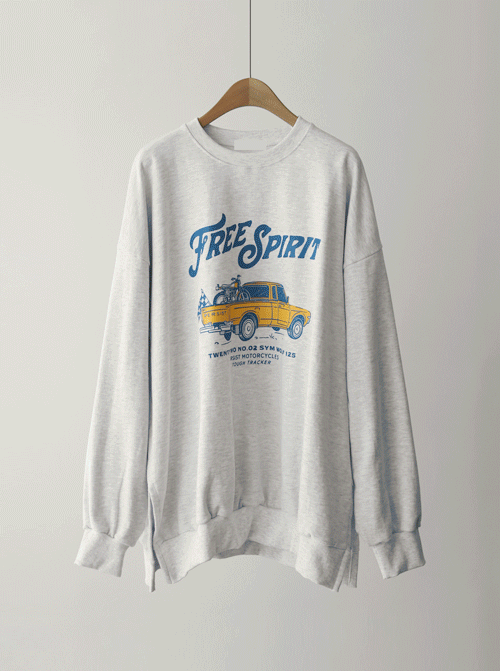 トペラスリット マンツーマンTシャツ T10978