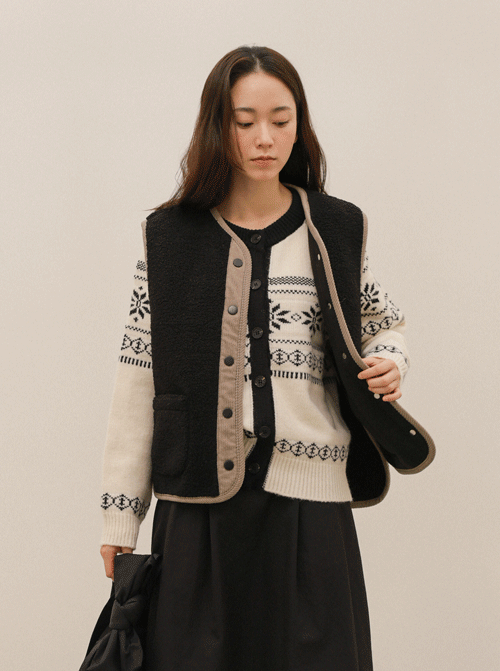 メロナ配色ベストU5980