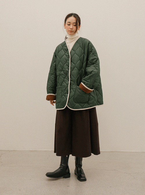 トレノキルティングジャンパU5984