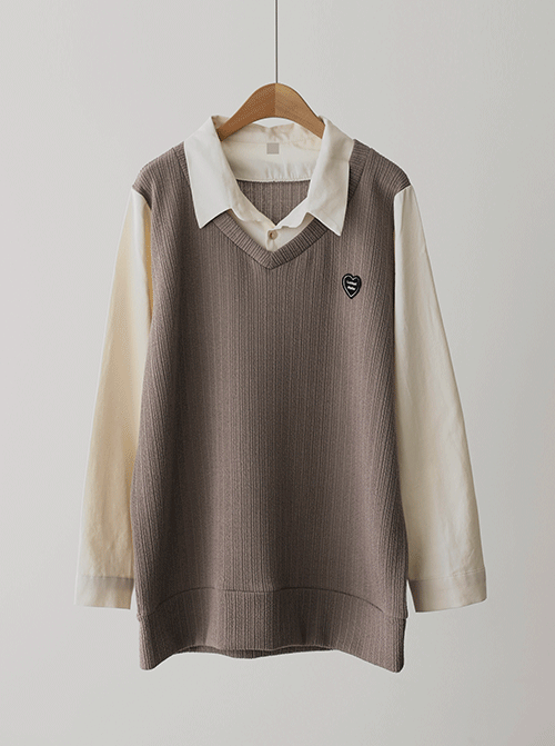 ベリオンレイヤードカラーティーT10991