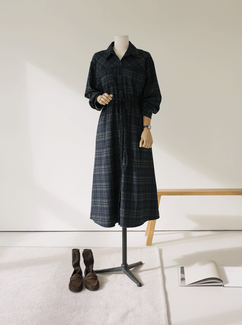ボレントチェックワンピース D7780