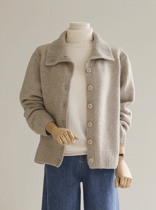 クレンスハイネックカーディガンC2553