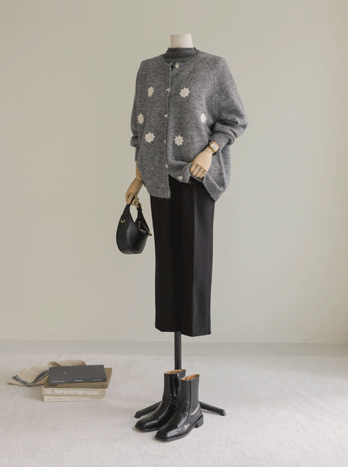 クロベン刺繍カーディガンC2568