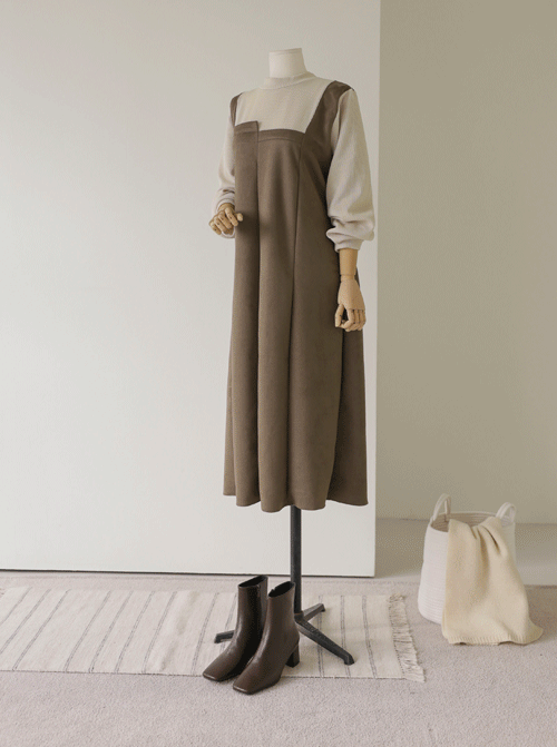 マリエ配色ワンピース D7785