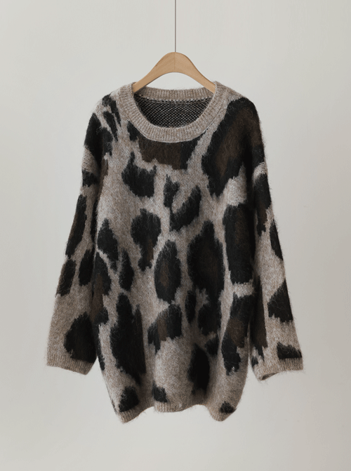 ピクロン レオパード ウールニット K4137