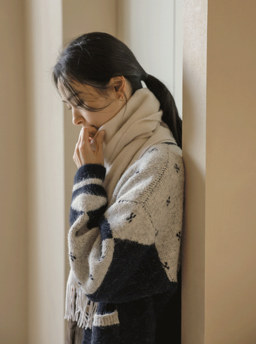 モンテロ配色カーディガン C2582