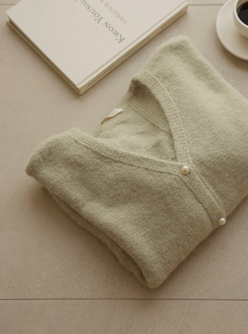 ウリパパールボタンカーディガンZ396