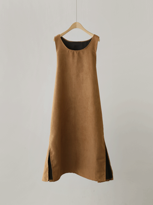 ユニットカー袖なしワンピース D7793