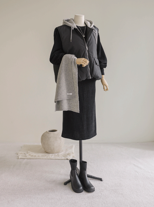 スカロンフードパディングベスト U6051