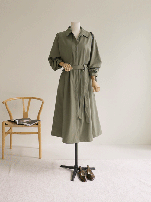 プラディック トレンチ ワンピース D7775