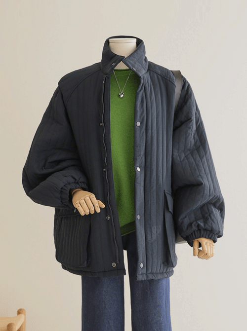 プルーフキルティングパディングジャンパ U6072