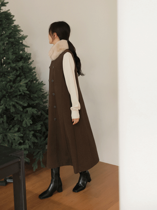 クパード 袖なしワンピース D7814