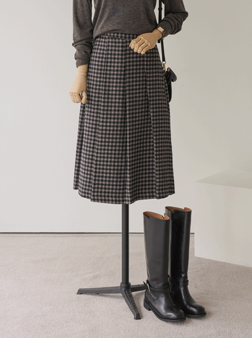 フェーターチェックウルスカートSK2792