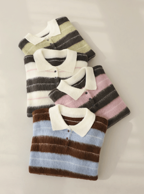 ロメロ ダンガラ カラーニット K4187