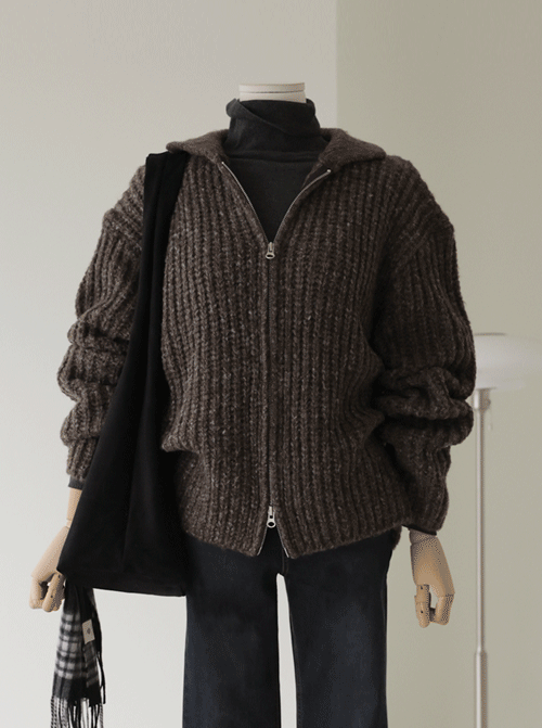 トレロンジップアップジャケットウルガディガンC2625