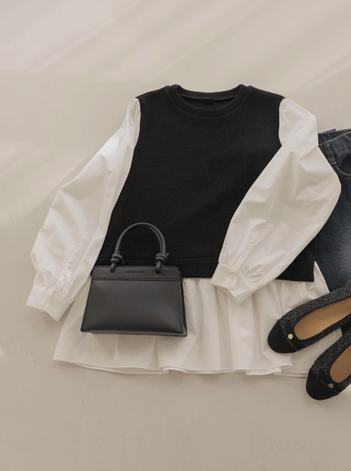 ナイア レイヤード ブラウス T11217