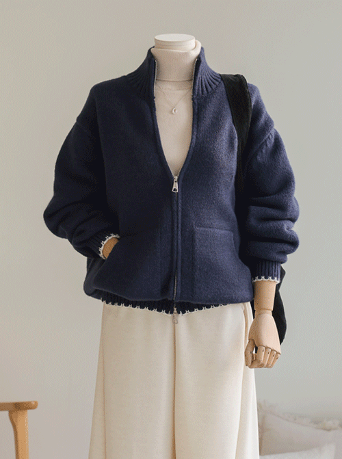 コフィブンジップアップジャケットカーディガンC2632