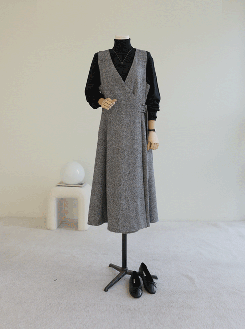 マランドレイヤードウールワンピースD7827
