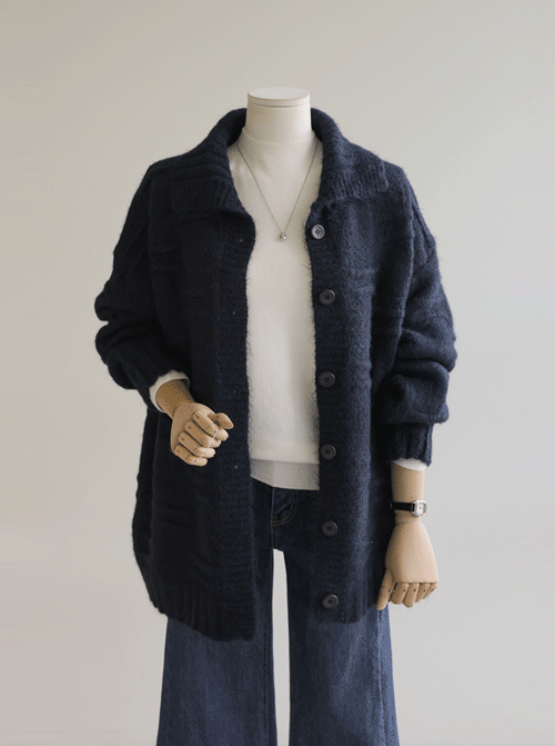 マフリンカラーカーディガンC2637