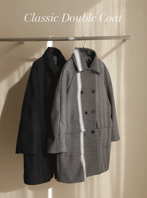 コラエルダブルウールコートU6132