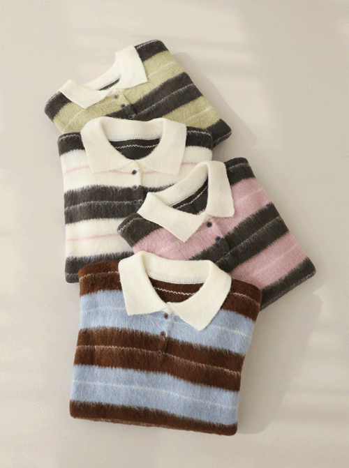 ロメロ ダンガラ カラーニット K4187