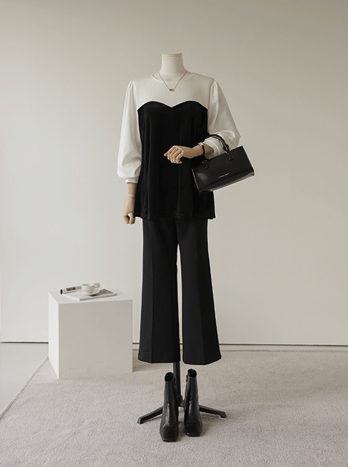 ビンモルベロアブラウスT11258