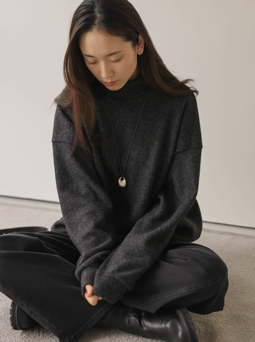 サドオンハーフネックマンツーマンTシャツT11262