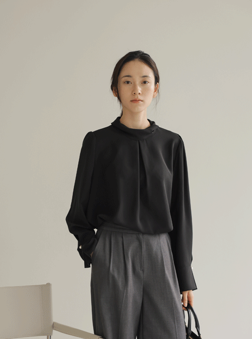 メラントピンタックブラウスT11263