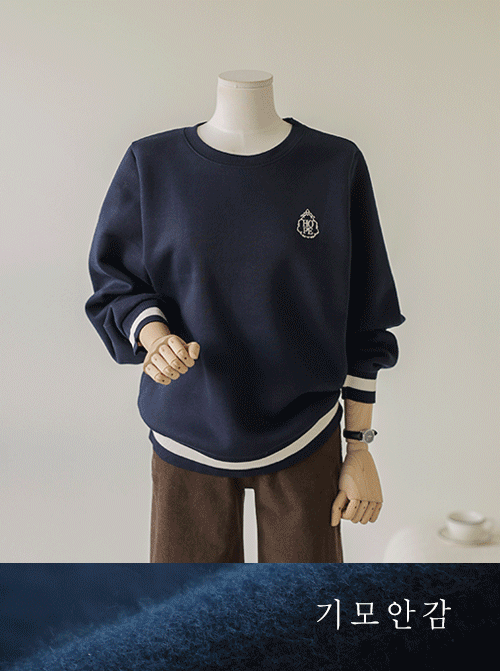 サネス配色 マンツーマンTシャツ T11306