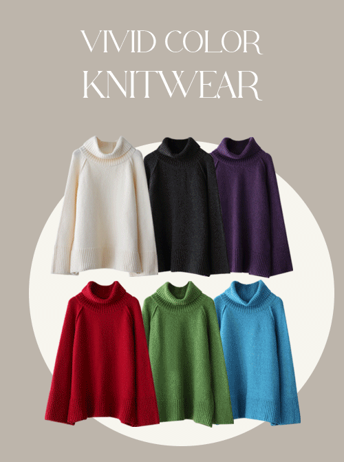 ハーモスタートルネック ウールニット K4234