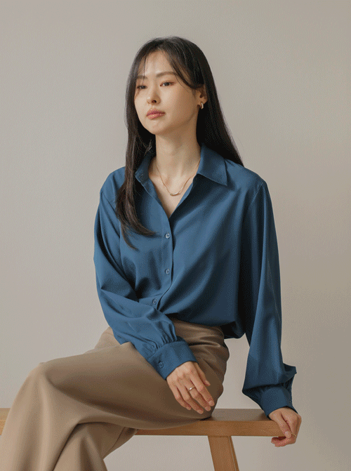 チャールカラーブラウスZ448