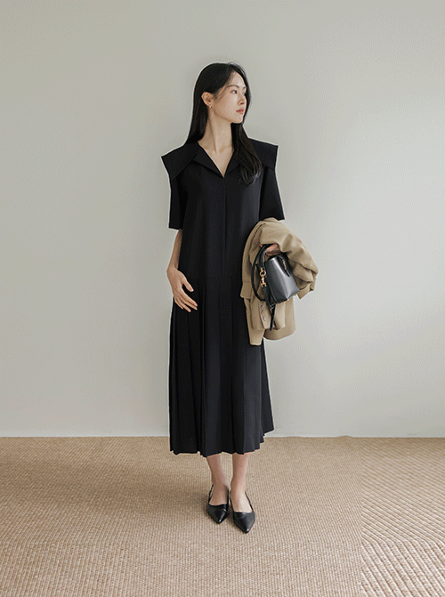 クラフィンビッグカラーワンピースD7921