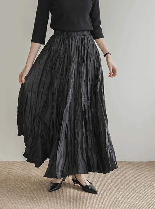 ドレビン・リンクル ロングスカート SK2841