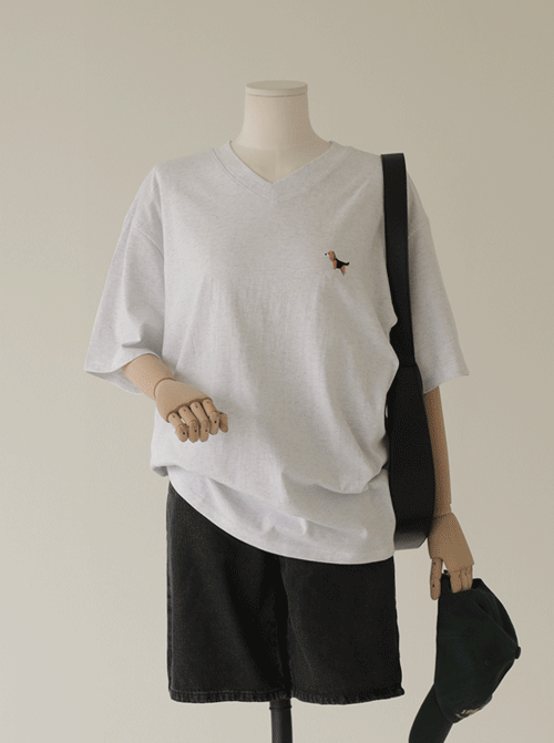 ブイネックフント半そでティーZ462