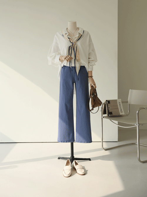 ビレナ余裕ストレートパンツP7349