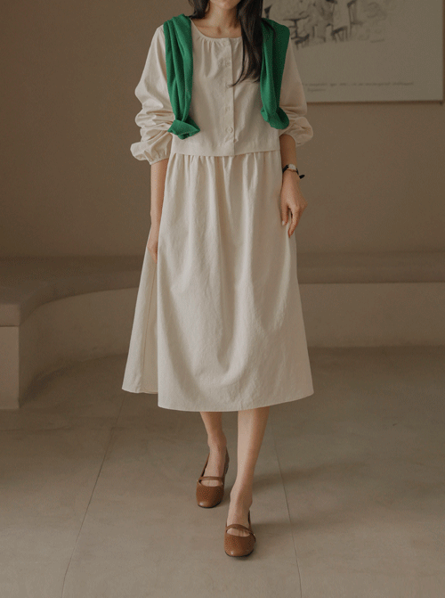 アミノシャーリングワンピース D7932