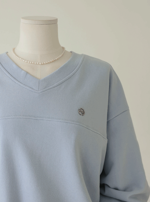 アビヤ ブイネック マンツーマンTシャツ T11800