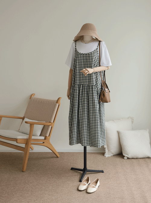 ブリンア チェックワンピース D7941