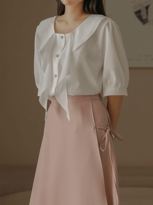 やなみラッフルブラウスT11846