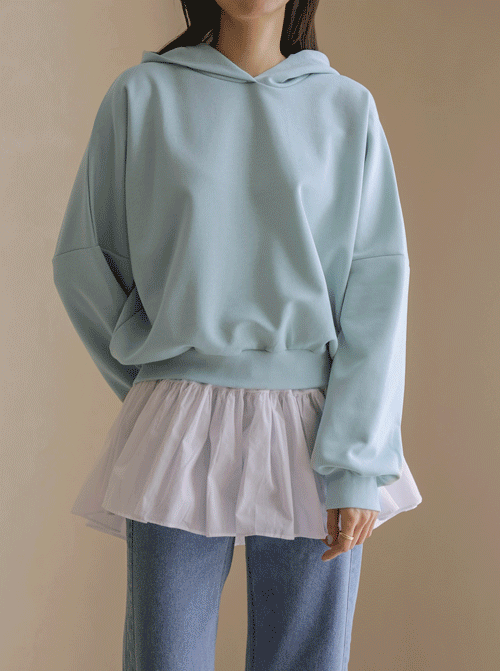 テタス レイヤード フードティーシャツ T11849