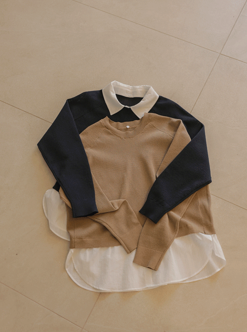 モハオンレイヤードニットK4299