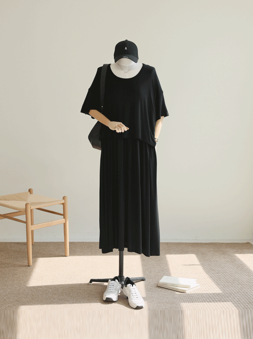 ジャボリ レイヤード ロングワンピース D7952