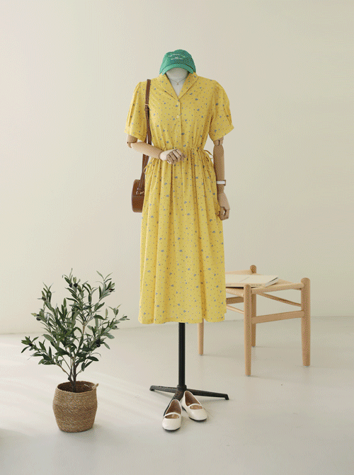 ショアスフラワーワンピース D7953