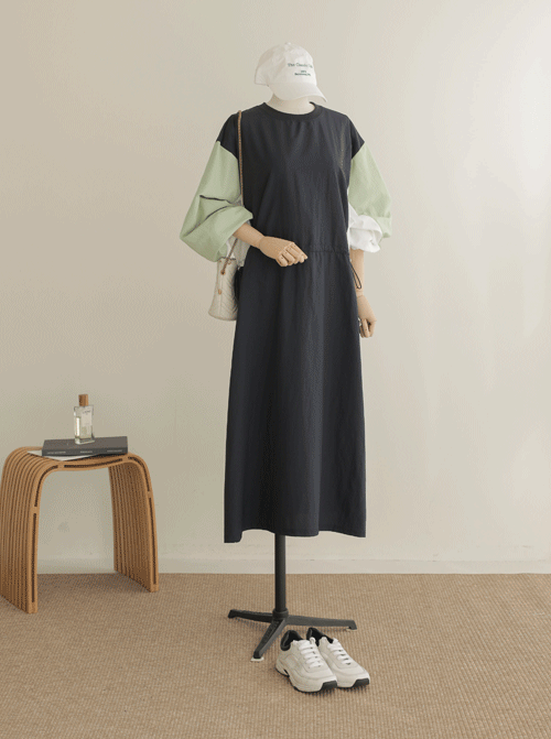 ベザレ配色ワンピース D7955