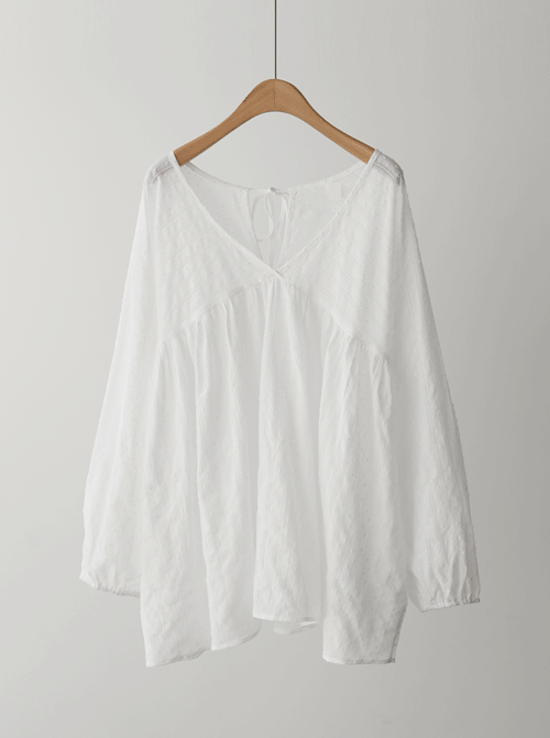 シャオラ ブイネック ブラウス T11927